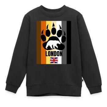 London schwul - Kinder Premium Organic Sweatshirt - Schwarz - Vorne - AI Model Kid Female (0cm)