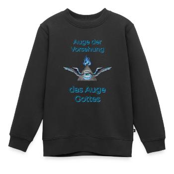 Auge Gottes / Auge der Vorsehung - Kinder Premium Organic Sweatshirt - Schwarz - Vorne - AI Model Kid Female (0cm)