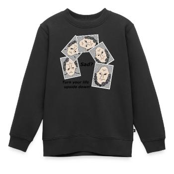TurnYourLife black - Kinder Premium Organic Sweatshirt - Schwarz - Vorne - AI Model Kid Female (0cm)