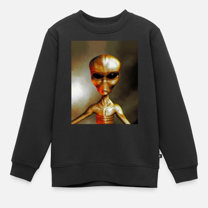 Alien - Kids Premium Organic Sweatshirt - black