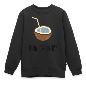 READY FOR HOLIDAY - Kinder Premium Organic Sweatshirt - Schwarz - Vorne - AI Model Kid Female (0cm)
