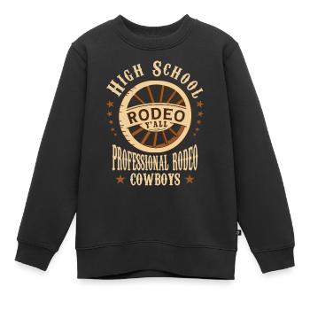 High School Rodeo - Kinder Premium Organic Sweatshirt - Schwarz - Vorne - AI Model Kid Female (0cm)