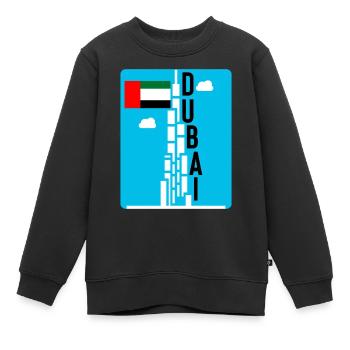 Dubai - Kinder Premium Organic Sweatshirt - Schwarz - Vorne - AI Model Kid Female (0cm)