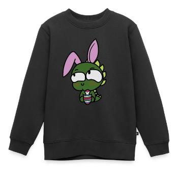 Oster Rarw - Kids Premium Organic Sweatshirt - black - Front - AI Model Kid Female (0cm)