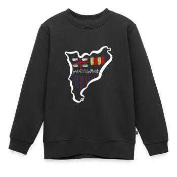 Katalonien Wappe - Kinder Premium Organic Sweatshirt - Schwarz - Vorne - AI Model Kid Female (0cm)