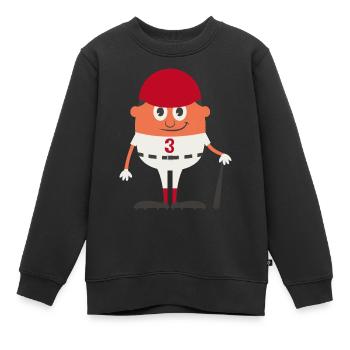 Ballsport - Kinder Premium Organic Sweatshirt - Schwarz - Vorne - AI Model Kid Female (0cm)