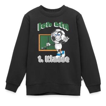 Kindergarten Einschulung 1. Schultag Schulanfang - Kinder Premium Organic Sweatshirt - Schwarz - Vorne - AI Model Kid Female (0cm)
