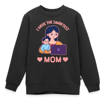 Muttertag Stolzes Design - Kinder Premium Organic Sweatshirt - Schwarz - Vorne - AI Model Kid Female (0cm)