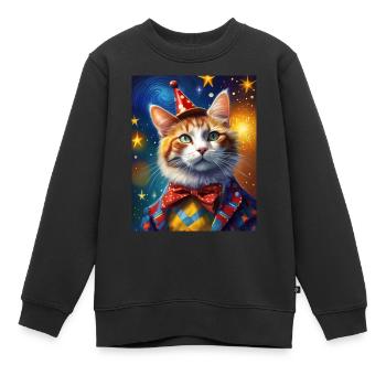 super mignon blanc Capybara peinture animal moelleux - Sweat Premium enfant bio - noir - Devant - AI Model Kid Female (0cm)