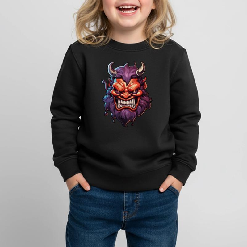 Devil / Hell / Horror / Devilish / Evil Kids Premium Organic Sweatshirt
