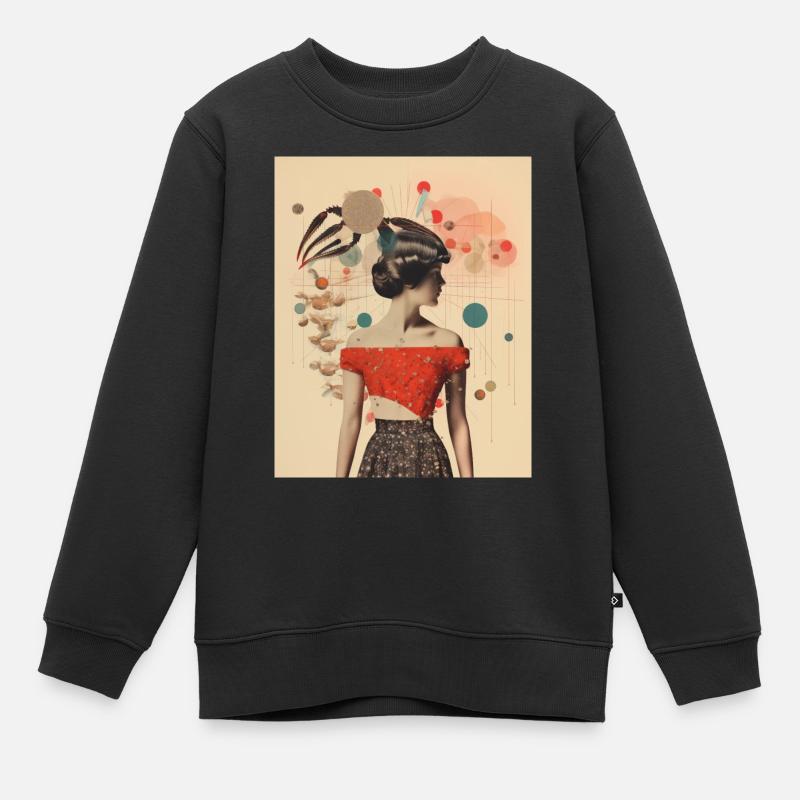 Scorpio collage - Kids Premium Organic Sweatshirt - black