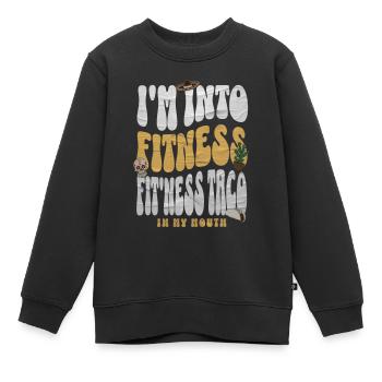 Taco - Kinder Premium Organic Sweatshirt - Schwarz - Vorne - AI Model Kid Female (0cm)