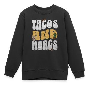 Taco - Kinder Premium Organic Sweatshirt - Schwarz - Vorne - AI Model Kid Female (0cm)