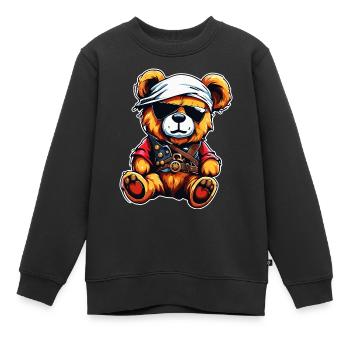 Teddybär / Kuscheltier / Stofftier / Geschenkidee - Kinder Premium Organic Sweatshirt - Schwarz - Vorne - AI Model Kid Female (0cm)