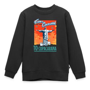 Brésilien Samba Danse Carnaval Festif Vibrant - Sweat Premium enfant bio - noir - Devant - AI Model Kid Female (0cm)