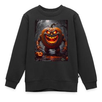 légumes Apocalypse Monster citrouille géante - Sweat Premium enfant bio - noir - Devant - AI Model Kid Female (0cm)