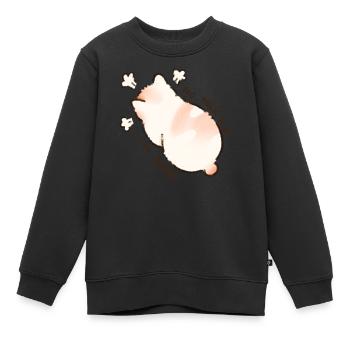 Nein, reden Sie mich, ich bin eine wütende Katze - Kinder Premium Organic Sweatshirt - Schwarz - Vorne - AI Model Kid Female (0cm)