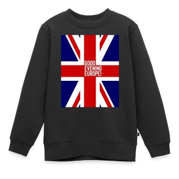 Eurovision Großbritannien - Kinder Premium Organic Sweatshirt - Schwarz - Vorne - AI Model Kid Female (0cm)