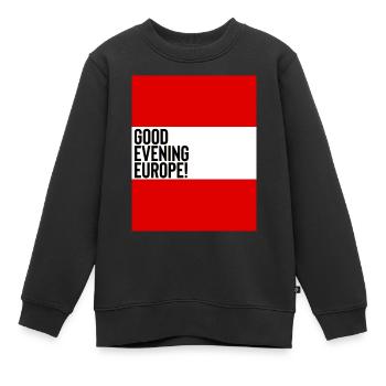 Österreich Eurovision Song Contest - Kinder Premium Organic Sweatshirt - Schwarz - Vorne - AI Model Kid Female (0cm)