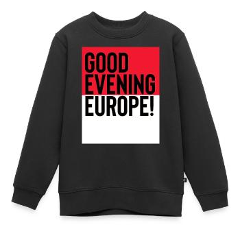 Polen Eurovision Song Contest - Kinder Premium Organic Sweatshirt - Schwarz - Vorne - AI Model Kid Female (0cm)