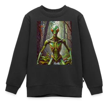 Mutant Monster halb Mensch halb Insekt Dark Horror - Kinder Premium Organic Sweatshirt - Schwarz - Vorne - AI Model Kid Female (0cm)