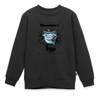 Hammer Typ - Kinder Premium Organic Sweatshirt - Schwarz - Vorne - AI Model Kid Female (0cm)