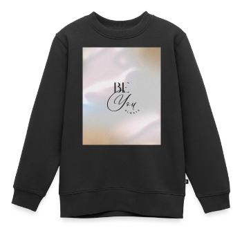 SOYEZ TOUJOURS VOUS-MÊME - Sweat Premium enfant bio - noir - Devant - AI Model Kid Female (0cm)