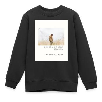 Du bist viel mehr - Kinder Premium Organic Sweatshirt - Schwarz - Vorne - AI Model Kid Female (0cm)