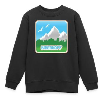 Bergsport Biberkopf - Kinder Premium Organic Sweatshirt - Schwarz - Vorne - AI Model Kid Female (0cm)