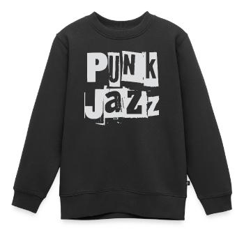 Punk Jazz Fusion - Sweat Premium enfant bio - noir - Devant - AI Model Kid Female (0cm)