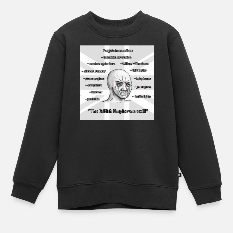PROBRITAIN3 - Kids Premium Organic Sweatshirt - black