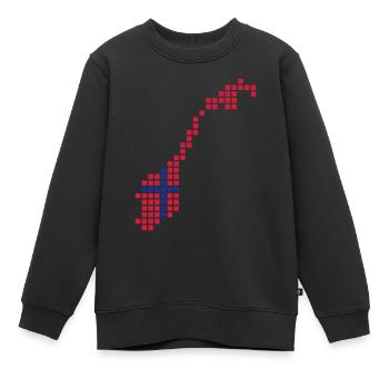 Norwegen - Kinder Premium Organic Sweatshirt - Schwarz - Vorne - AI Model Kid Female (0cm)