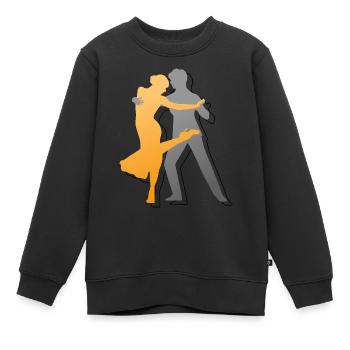 Queer Tango Argentino - Kinder Premium Organic Sweatshirt - Schwarz - Vorne - AI Model Kid Female (0cm)