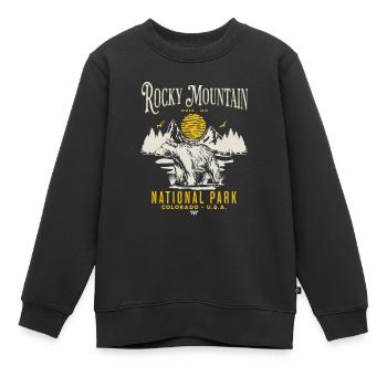Rocky Mountain National Park Fun Landschaft - Kinder Premium Organic Sweatshirt - Schwarz - Vorne - AI Model Kid Female (0cm)