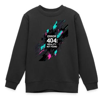 Erreur : Réalité introuvable - Sweat Premium enfant bio - noir - Devant - AI Model Kid Female (0cm)