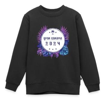 Gran Canaria 2024 - Kinder Premium Organic Sweatshirt - Schwarz - Vorne - AI Model Kid Female (0cm)