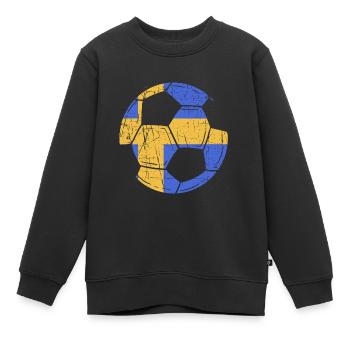 Schweden Schwedisch - Kinder Premium Organic Sweatshirt - Schwarz - Vorne - AI Model Kid Female (0cm)
