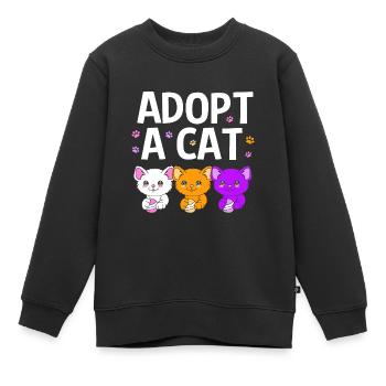 Sauvetage des animaux Droits des animaux Refuge pour animaux de sauvetage des animaux - Sweat Premium enfant bio - noir - Devant - AI Model Kid Female (0cm)