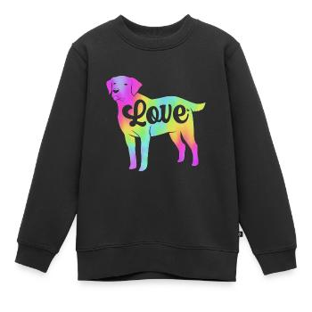 Retriever de la baie de Chesapeake - Sweat Premium enfant bio - noir - Devant - AI Model Kid Female (0cm)
