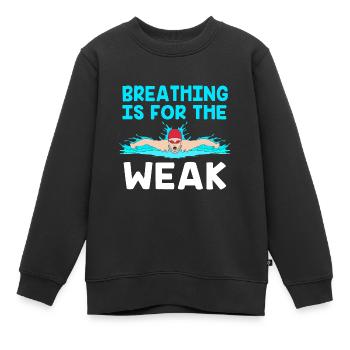 Swimming Swimmers Swimming Pool Swimming Instructors - Kids Premium Organic Sweatshirt - black - Front - AI Model Kid Female (0cm)