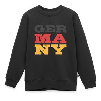 Allemagne - Sweat Premium enfant bio - noir - Devant - AI Model Kid Female (0cm)