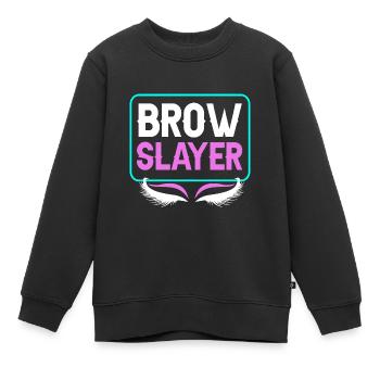 Kosmetikerin - Kinder Premium Organic Sweatshirt - Schwarz - Vorne - AI Model Kid Female (0cm)