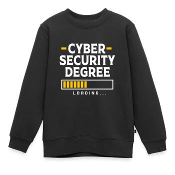 Cybersecurity Cyber Programmierer Hacker - Kinder Premium Organic Sweatshirt - Schwarz - Vorne - AI Model Kid Female (0cm)