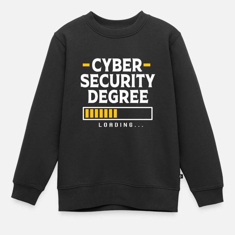 Cyber programmeur cybersécurité Hacker - Sweat Premium enfant bio - noir
