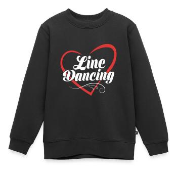 Linedance - Kinder Premium Organic Sweatshirt - Schwarz - Vorne - AI Model Kid Female (0cm)
