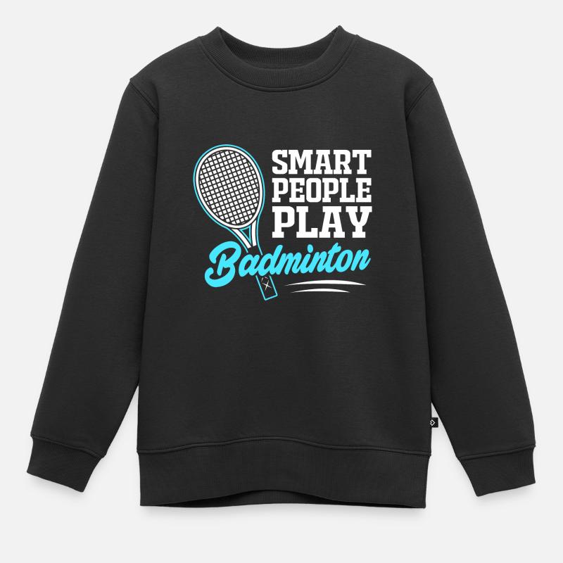 Badminton - Sweat Premium enfant bio - noir