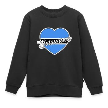 Botswana - Kinder Premium Organic Sweatshirt - Schwarz - Vorne - AI Model Kid Female (0cm)
