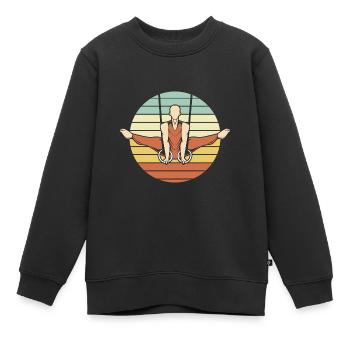 Gymnast - Kids Premium Organic Sweatshirt - black - Front - AI Model Kid Female (0cm)