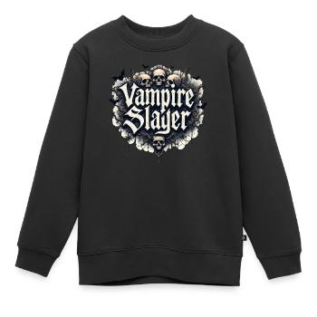 Tueur de vampires - Ammazzavampiri - Sweat Premium enfant bio - noir - Devant - AI Model Kid Female (0cm)