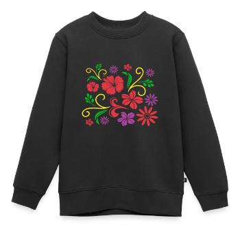 Botaniker - Kinder Premium Organic Sweatshirt - Schwarz - Vorne - AI Model Kid Female (0cm)